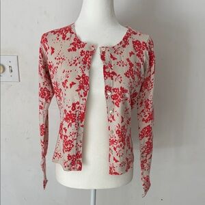 Express SET-  Floral Button-Up Cardigan & Cami